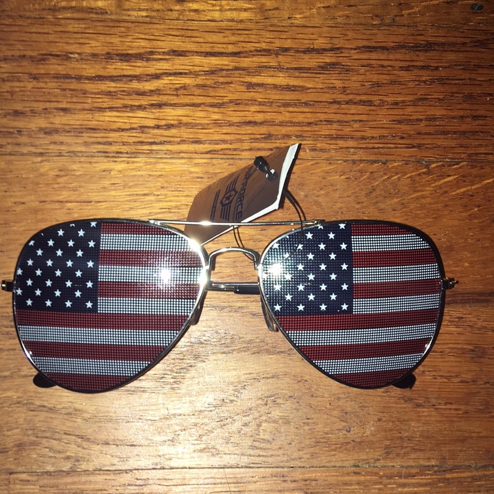 US Flag Olympic Aviators Sunglasses BNWT